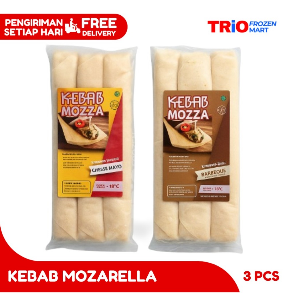 

Kebab Mozza Beef / Twisted Tortilla Sapi Mozarella isi 3pcs