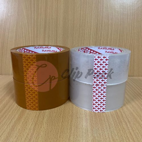 

Lakban Pandawa Tape OPP 2inch 45x90 Bening/Coklat - Murah Lengket Untuk Usaha Online & Packing