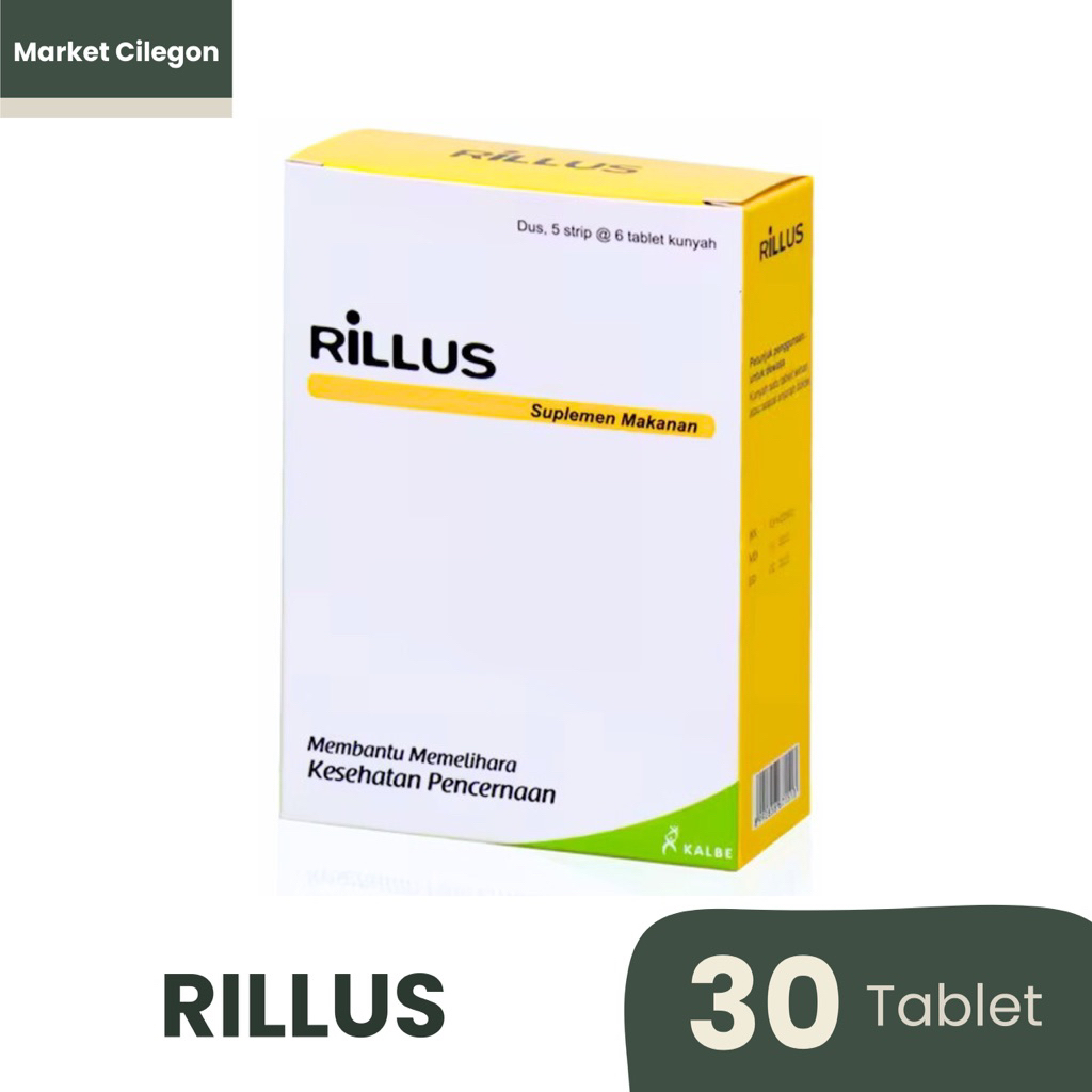 Rillus 30 Tablet - Suplemen Probiotik untuk Pencernaan
