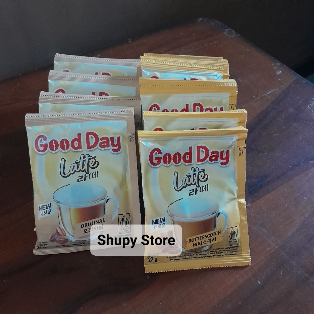 

GOODDAY LATTE ALA KOREA | GOODDAY LATTE BUTTERSCOTCH RENTENG | GOODDAY LATE ORIGINAL RENTENG | GOODDAY LATTE RENTENG 22GR