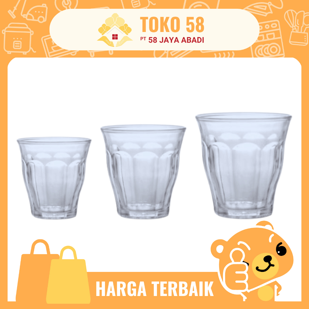 [COD] Gelas Kaca Royalex 606 , 607 , & 608 Thumbler / Pcs