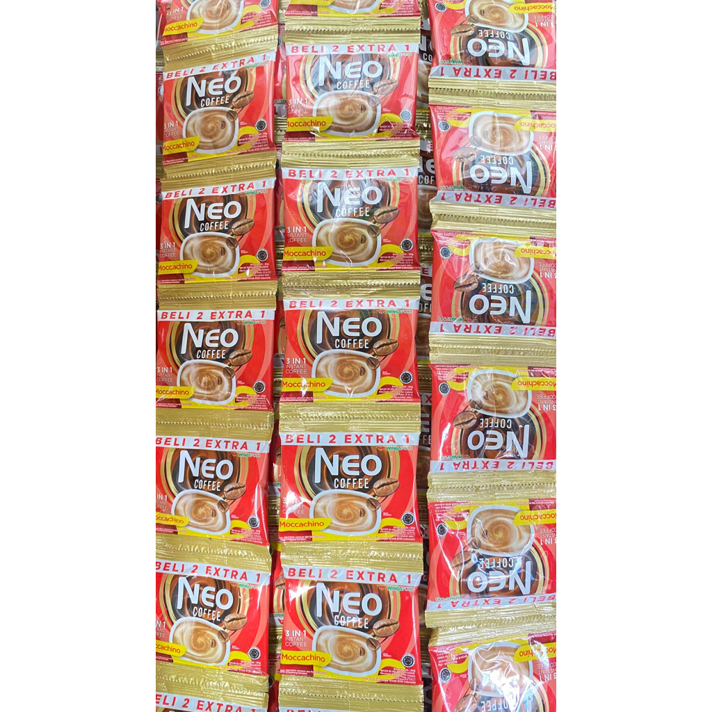 

kopi neo - kopi moccachino - kopi 3in1 - kopi instant - kopi seduh - 1 renceng isi 15