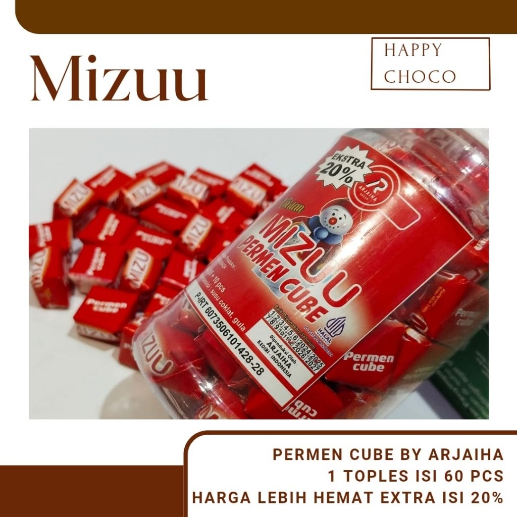 

Permen Cube MIZUU Isi 60 Pcs Viral Milo / Candy Cube