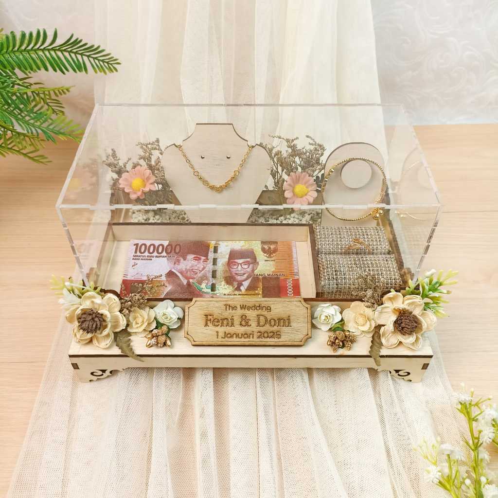 Kotak Perhiasan Uang | Mahar Seserahan Pernikahan