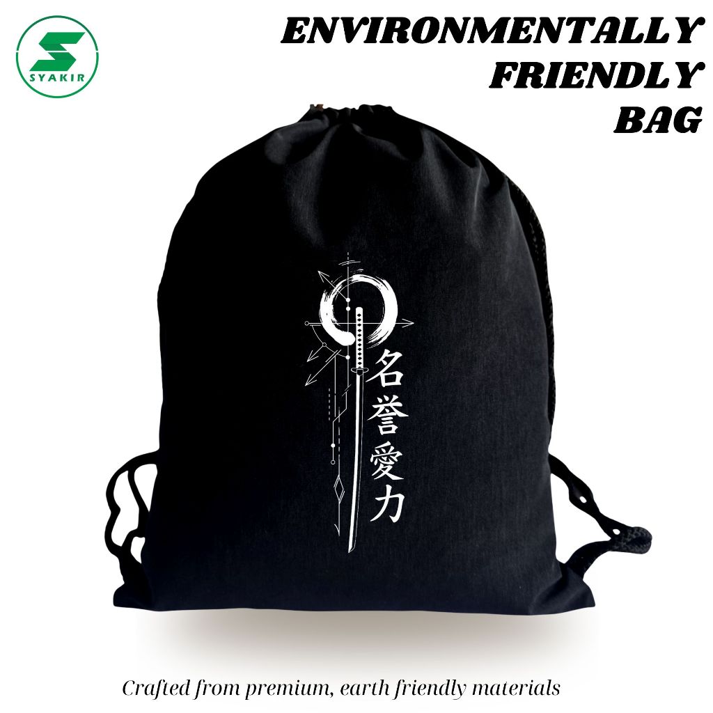 Tas Serut Tulisan Korea Dewasa/Tas Serut Anak/Tas Serut Sekolah/Tas Serut OlahRaga Simple Termurah