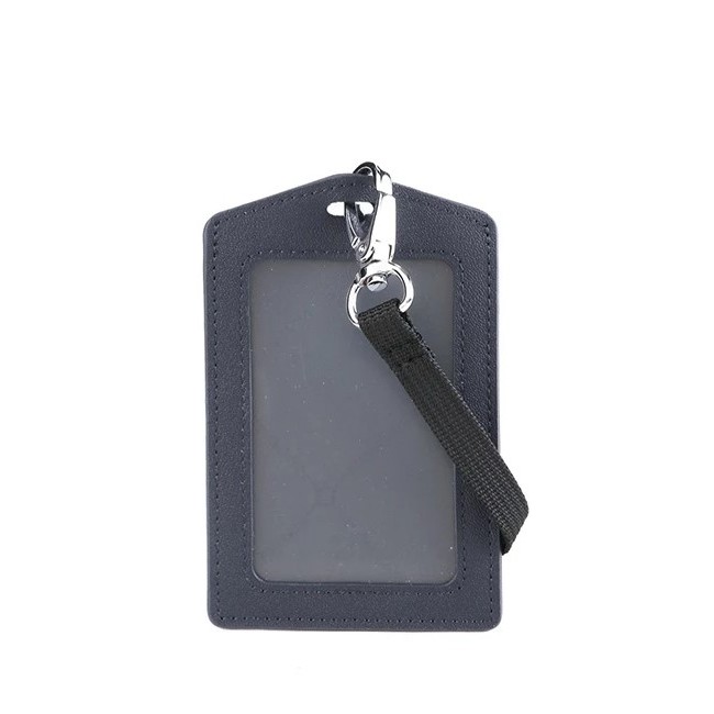 

OBERMAIN - Brian ID TAG Holder LEATHER / KULIT ASLI - NAVY