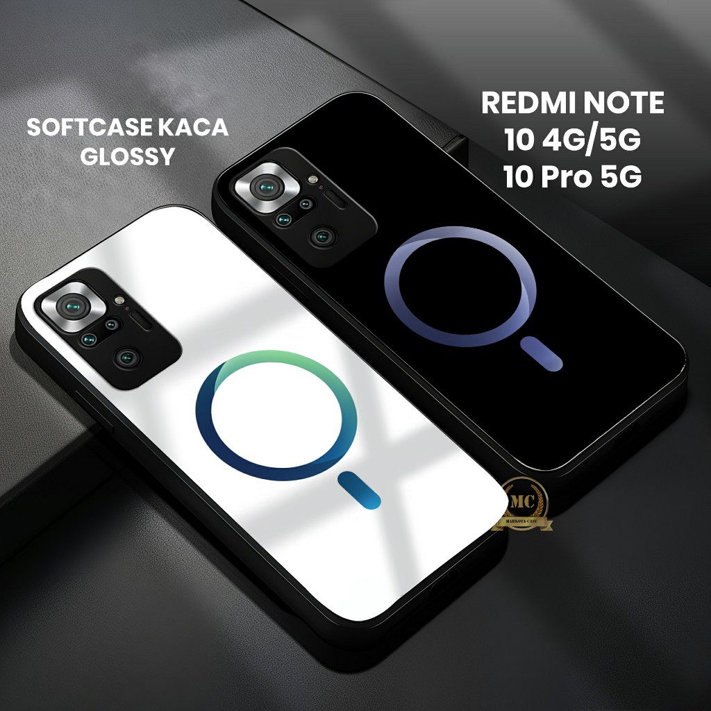 Softcase Kaca Redmi Note 10 Note 10 Pro - casing - Casing Redmi - Kesing Motif Magsave (U 256)