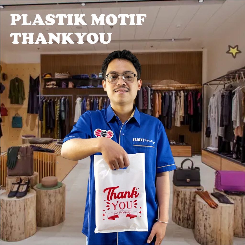 

(Isi 50Pcs Size 20 x 30) Kantong Plastik Motif Thank You | Kantong Plastik Skincare Plastik Hijab Plastik Aksesoris