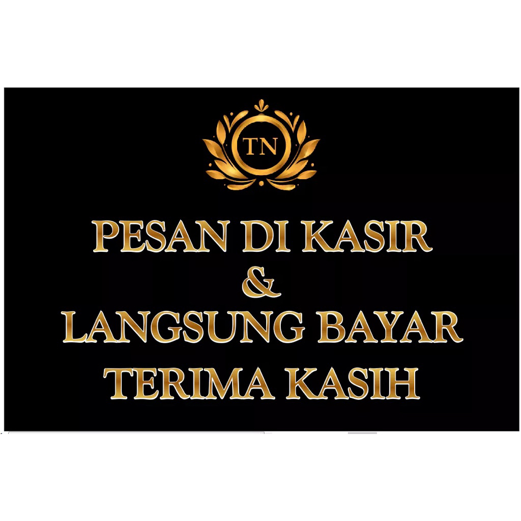 

papan order di kasir ukuran 20x30