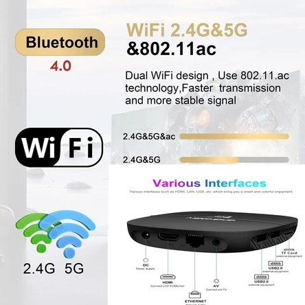 cuci gudang cymk tv98 atv android 13 kotak tv 4k 2gb 16gb wifi bt 4.0 set top tvbox kotak tv android