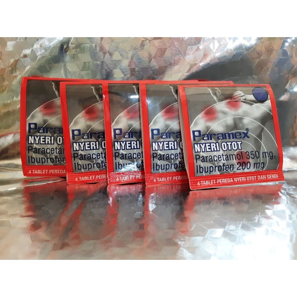 Paramex nyeri otot& sendi merah dan paramex flu batuk hijau( 4 tablet)