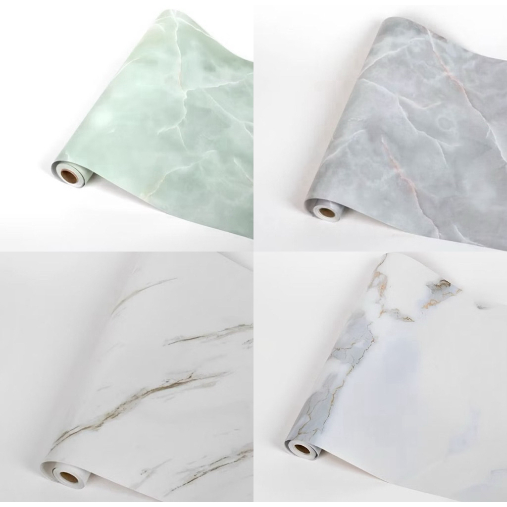 WALLPAPER DINDING STIKER ROLL MARMER CL SOOKU / WALLPAPER DINDING STIKER GLOSSY / WALLSTIKER MARMER 