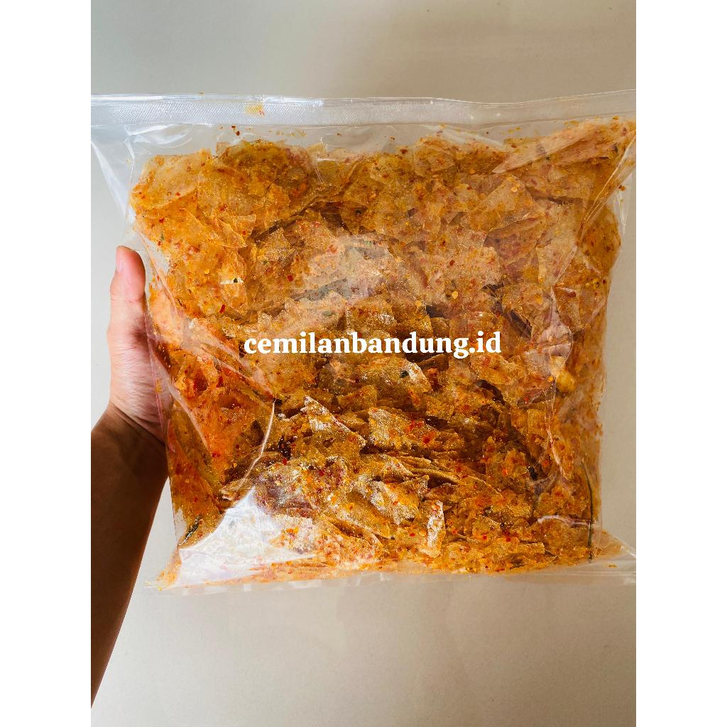 

kripca/pikca/kripik kaca 1kg pedas daun jeruk