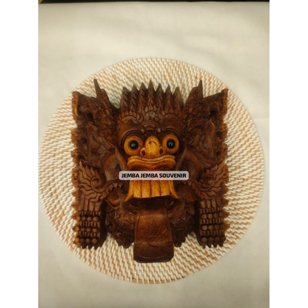 Tapel Rangda Bali/Hiasan Dinding Bali/Bali Wall Decoration/Bali Handmade/Kayu Ukir Bali/Kayu Pahat B