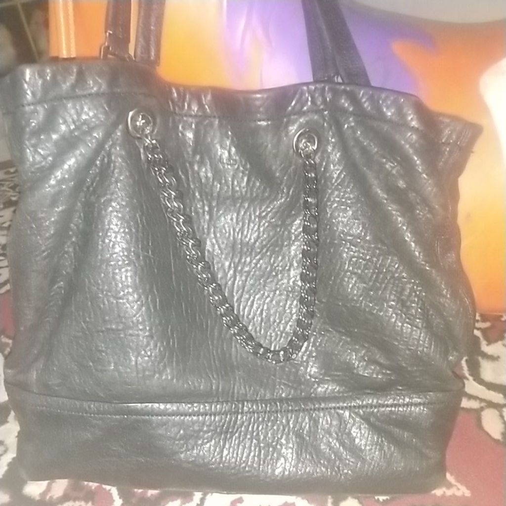 Tas preloved tote shoulder n hanbags kulit gajah