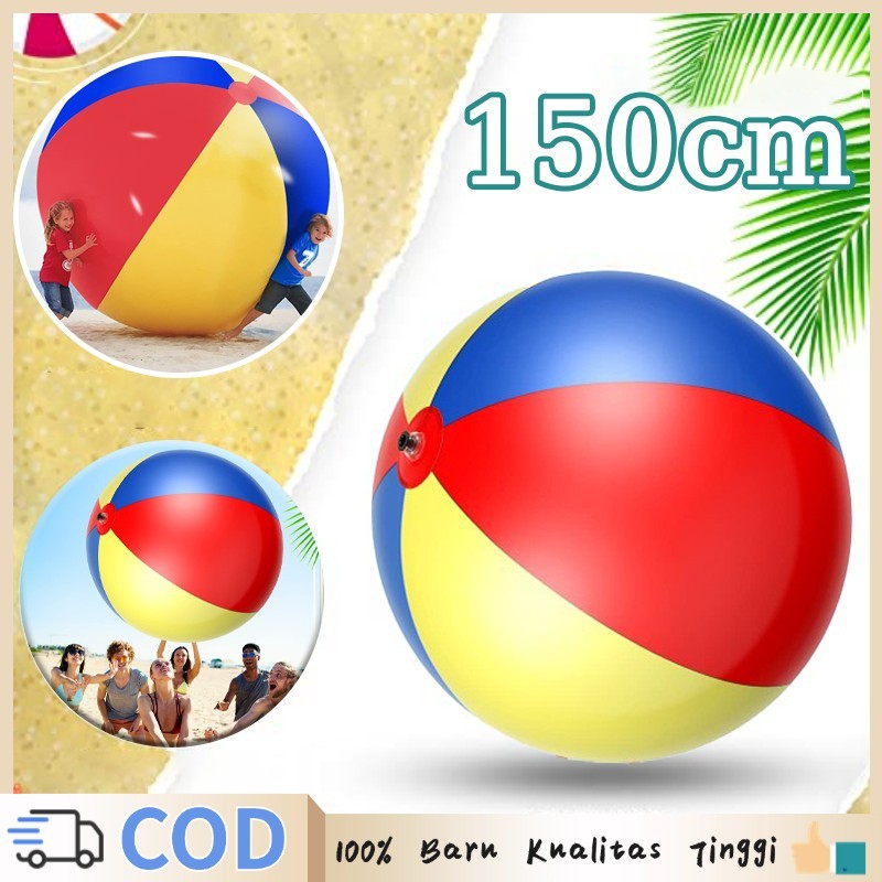 Bola Pantai Besar 1.5M Bola Pantai Besar Jumbo Berwarna Bola Besar Pantai Giant Beach Ball Pvc