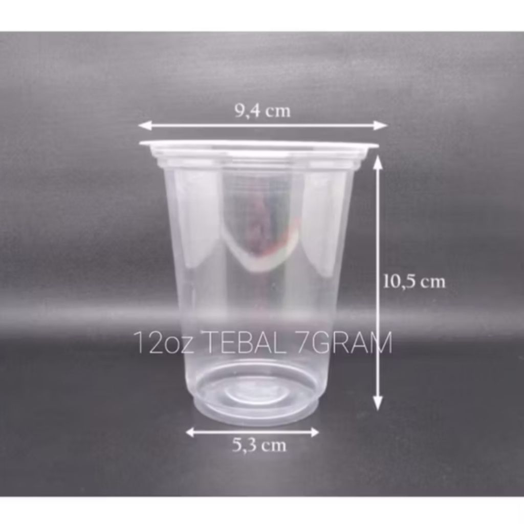 Gelas Plastik 12 Oz Starindo 7 gram