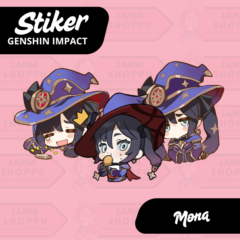 

Stiker Mona Genshin Impact | Sticker Mona GI | Stiker Laptop Vinyl Anti Air