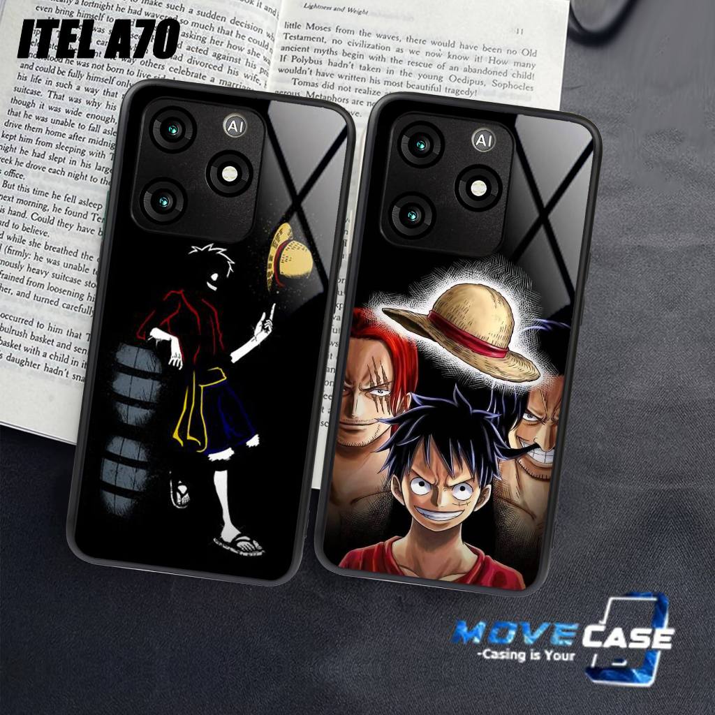 MV264 CASE HP ITEL A70 - SOFTCASE KACA ITEL A70 - CASING ITEL A70 Terbaru Pelindung Hp Motif Luffy