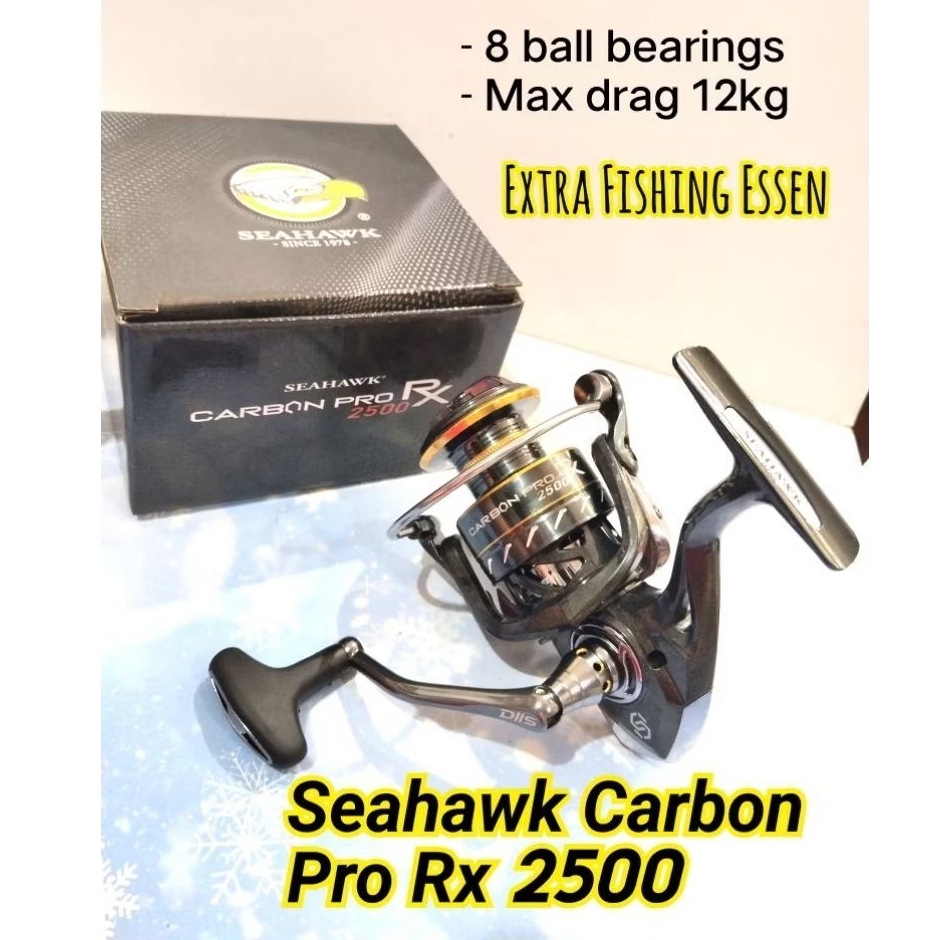 Reel SeaHawk Carbon Pro RX 2500 || Max Drag 12kg