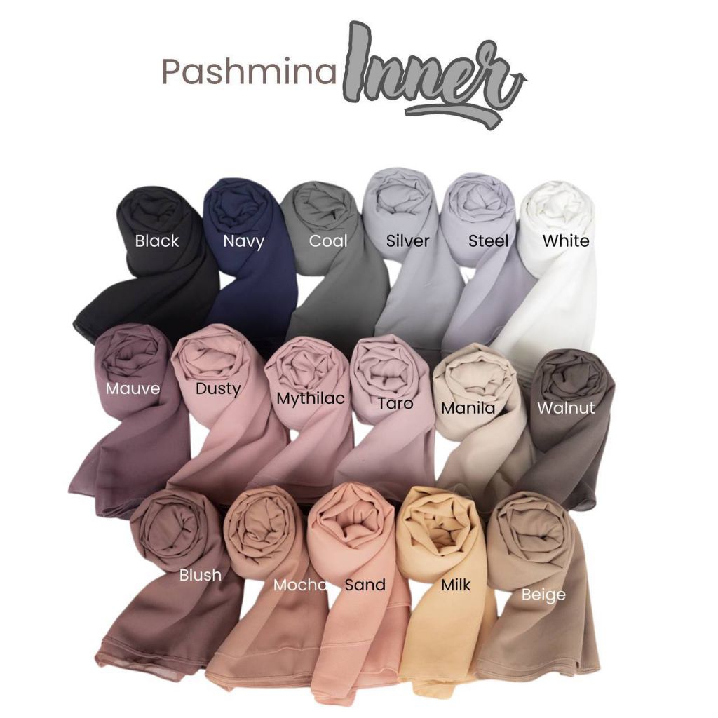 PASHMINA INNER - Jilbab Pashmina Inner Ceruty Baby Doll