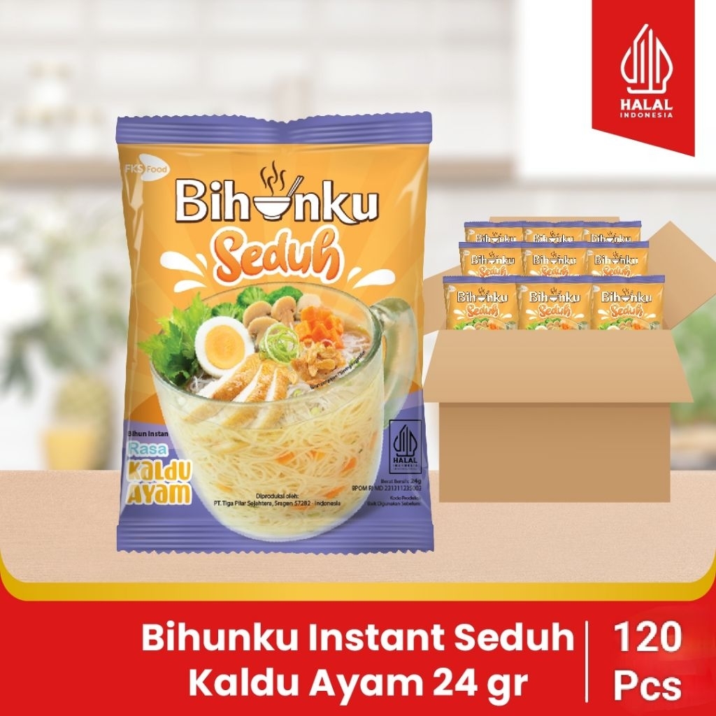 

Bihunku Seduh - Kaldu Ayam - 1 Karton - 120 Pcs - 24gr