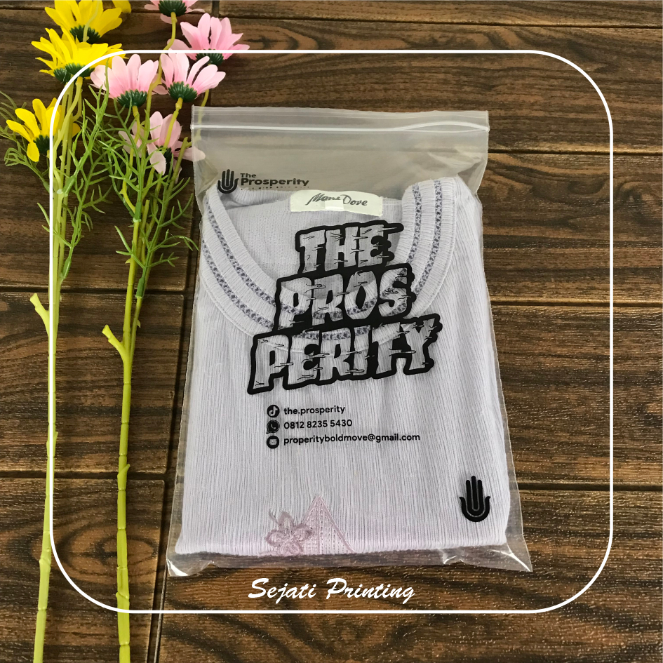 

(Isi 100 pcs) Sablon Plastik Murah Klip Biasa 20cm, 25cm , FREE DESAIN - SEJATIPRINTING