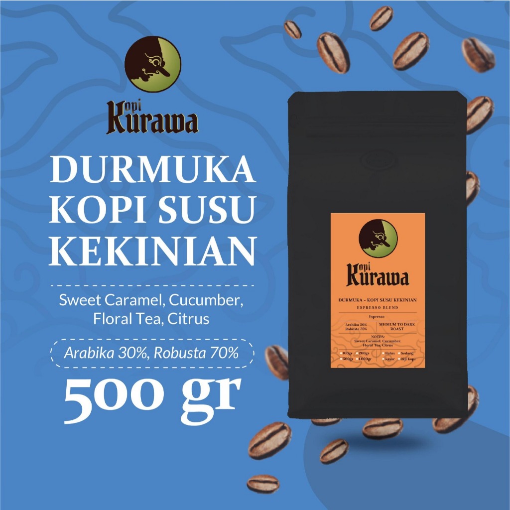 

Es Kopi Susu Kekinian Espresso Blend Durmuka 500gr Coffee Roast Bean