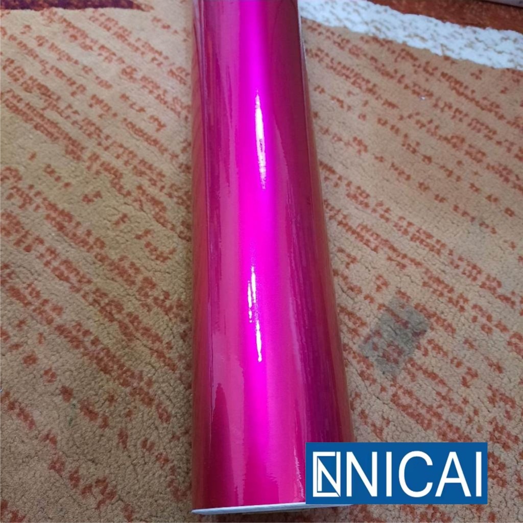 Skotlet Sticker NICAI Pink Metalik Candy Skotlet Biru Metalik Candi Glossy