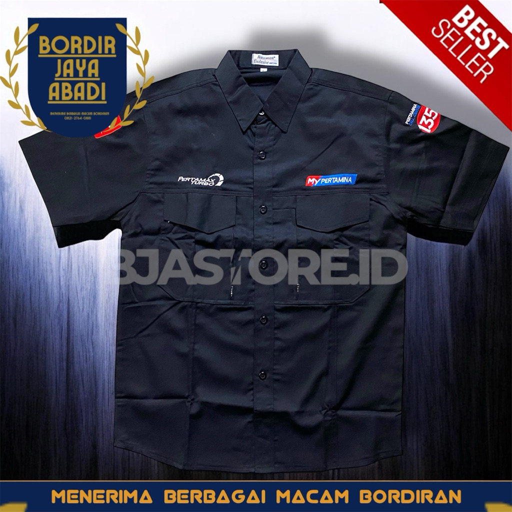 Kemeja Taktikal My Pertamina Hitam