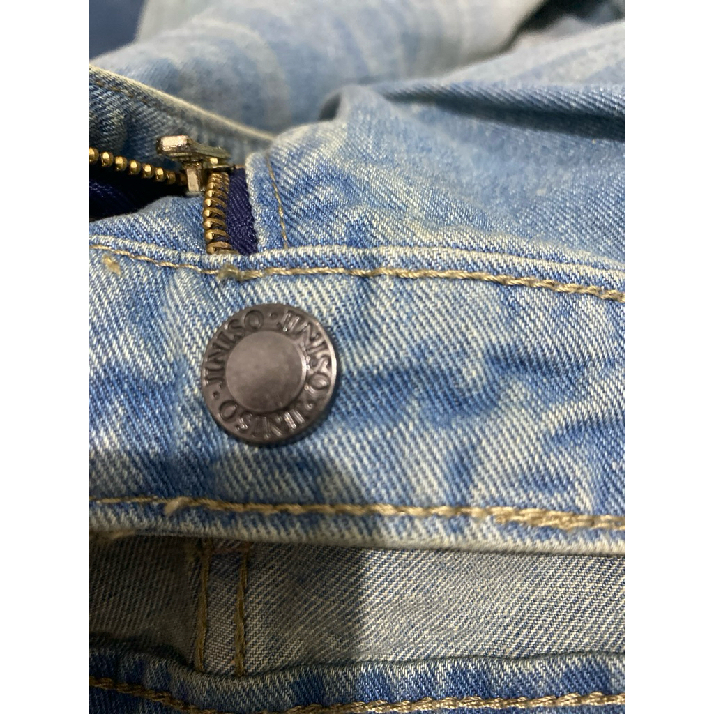 Ay00 Celana Jeans Wanita Pria Rijek Pabrik Loose Pants Ready