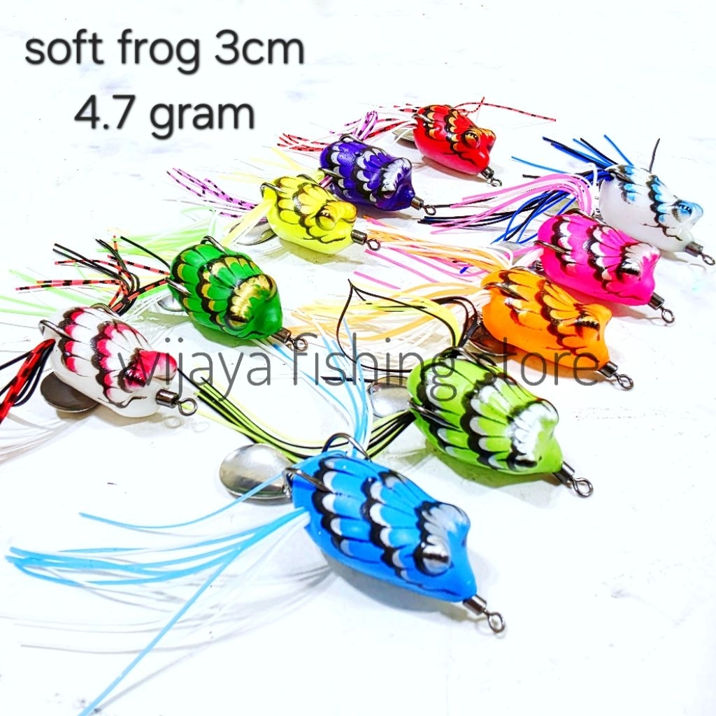 umpan kodok / soft frog panjang 3cm 4.7 gram