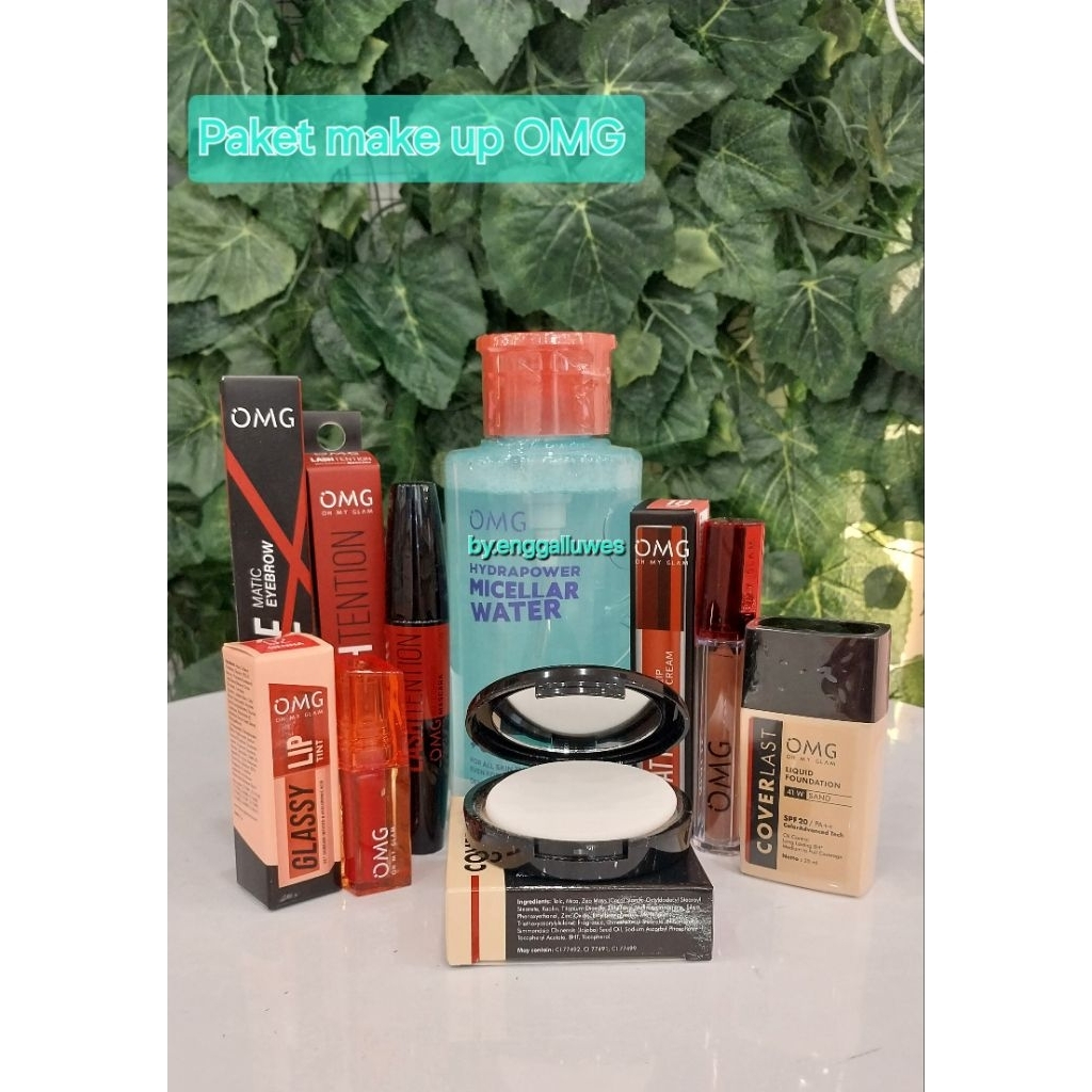 PAKET MAKE UP OMG LENGKAP/PAKET MAKR UP/OMG OH MY GLOW