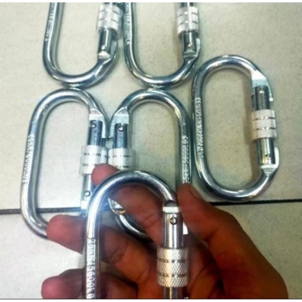 CARABINER 25 KN / SCREW LOCK CARABINER ORIGINAL MURAH