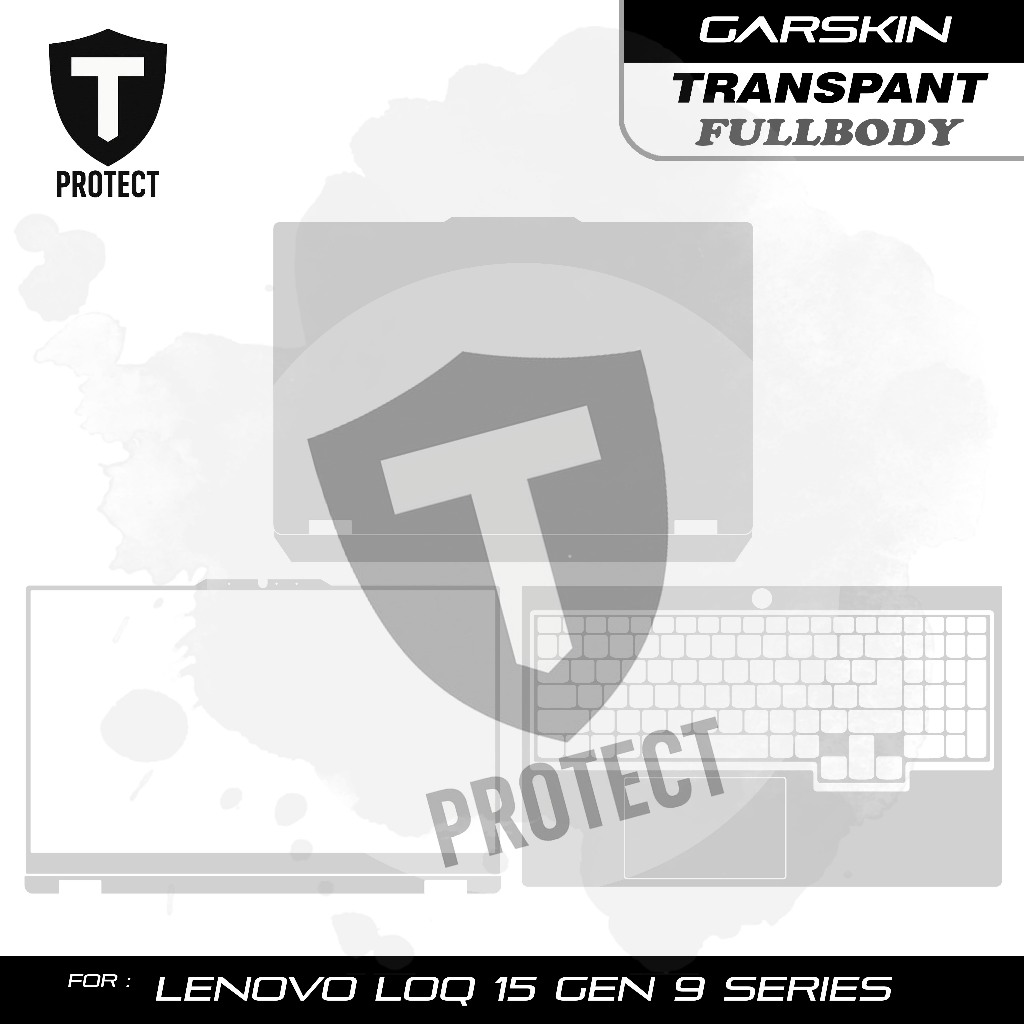 Garskin Sticker Laptop Transparant Lenovo LOQ Gaming-15 15AHP9 15ARP9 15IAX9 15IAX9I 15IRX9