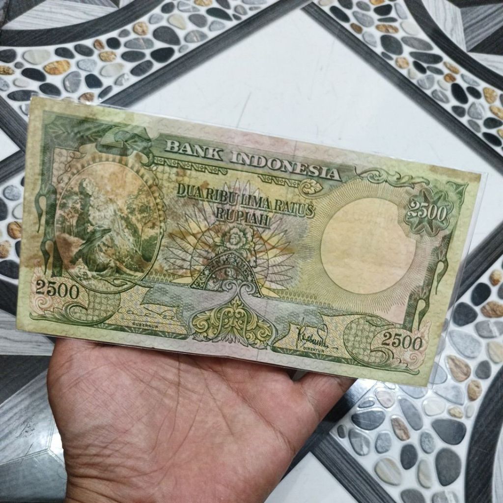 Uang Kuno 2500 Komodo 1957 SeriHewan