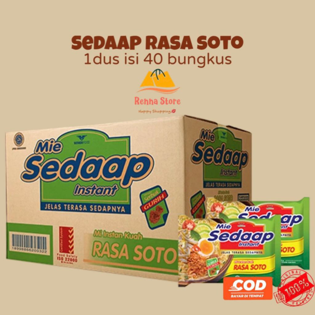 

MIE SEDAAP INSTAN MIE KUAH RASA SOTO