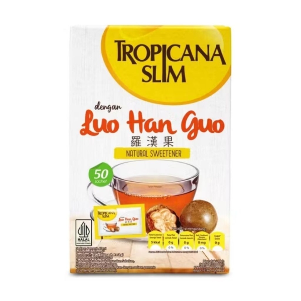 

Tropicana Slim Sweetener Luo Han Guo 50 Sachet