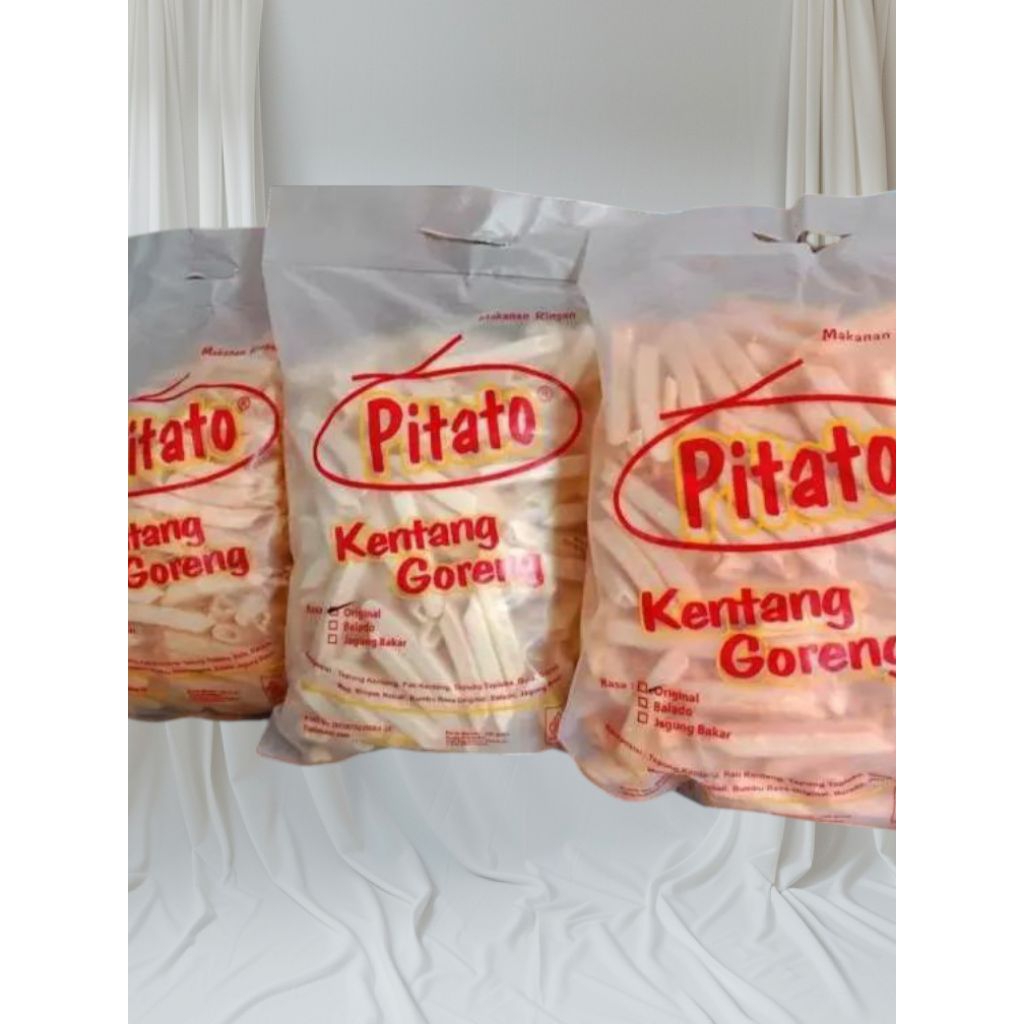 

PITATO KENTANG JAGUNG BAKAR 250GRAM/ STIK KENTANG/ PITATO KENTANG