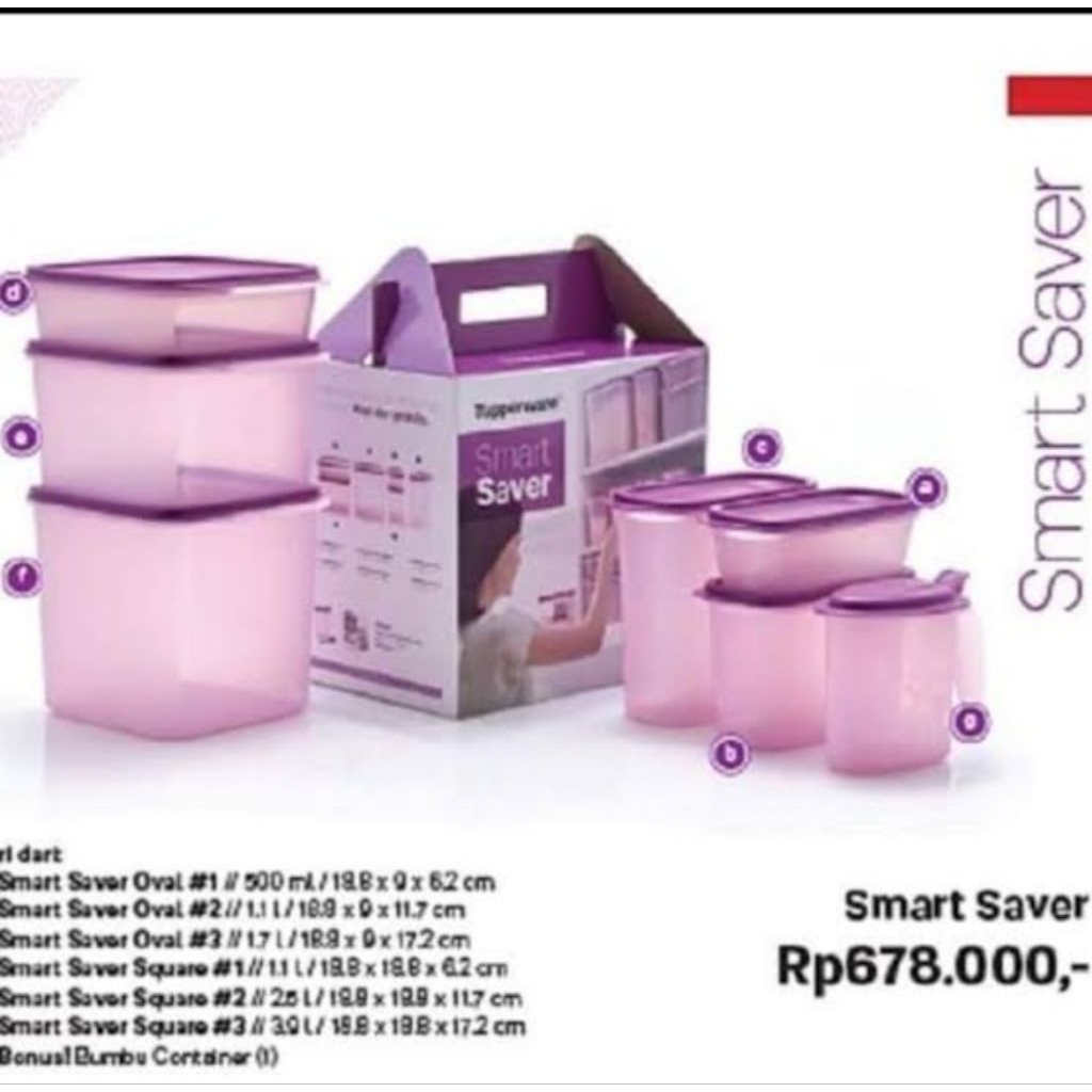 Smart Saver Tupperware
