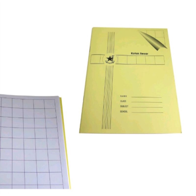 

Buku Tulis Bintang Obor Kotak Besar 38 Lembar – Per Pcs / Satuan – Buku Matematika Anak SD