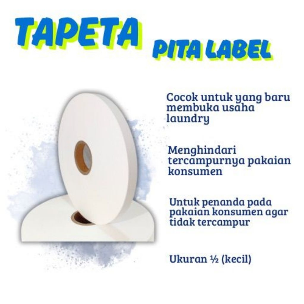 

Pita Label Laundry Penanda Pakaian Laundry Kain Label Tafeta