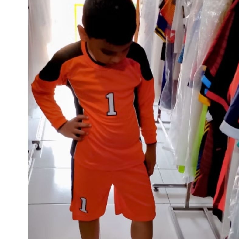 KIPER SETELAN ANAK / BAJU KIPER SEPAKBOLA FUTSAL