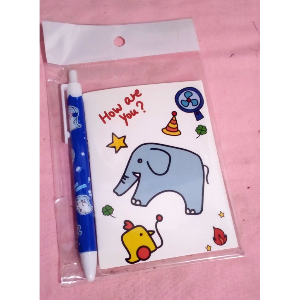 

set buku mini dan pulpen astronot