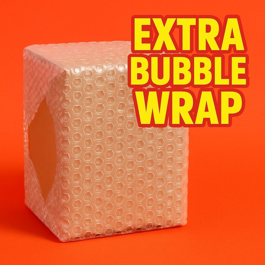 

Extra Bubble wrap (wajib untuk pembelian diatas 3pcs)