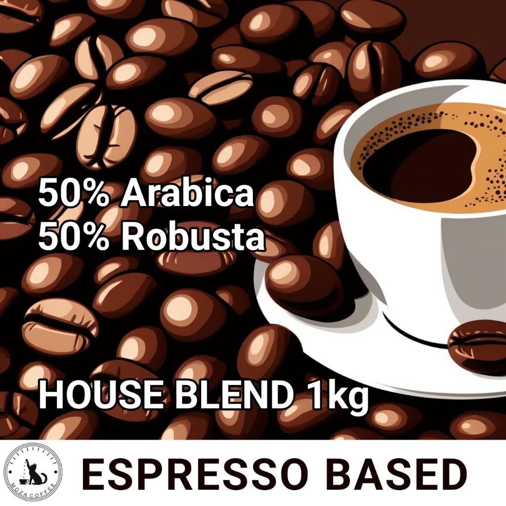 

kopi espresso house blend 1kg 50%arabica 50%robusta