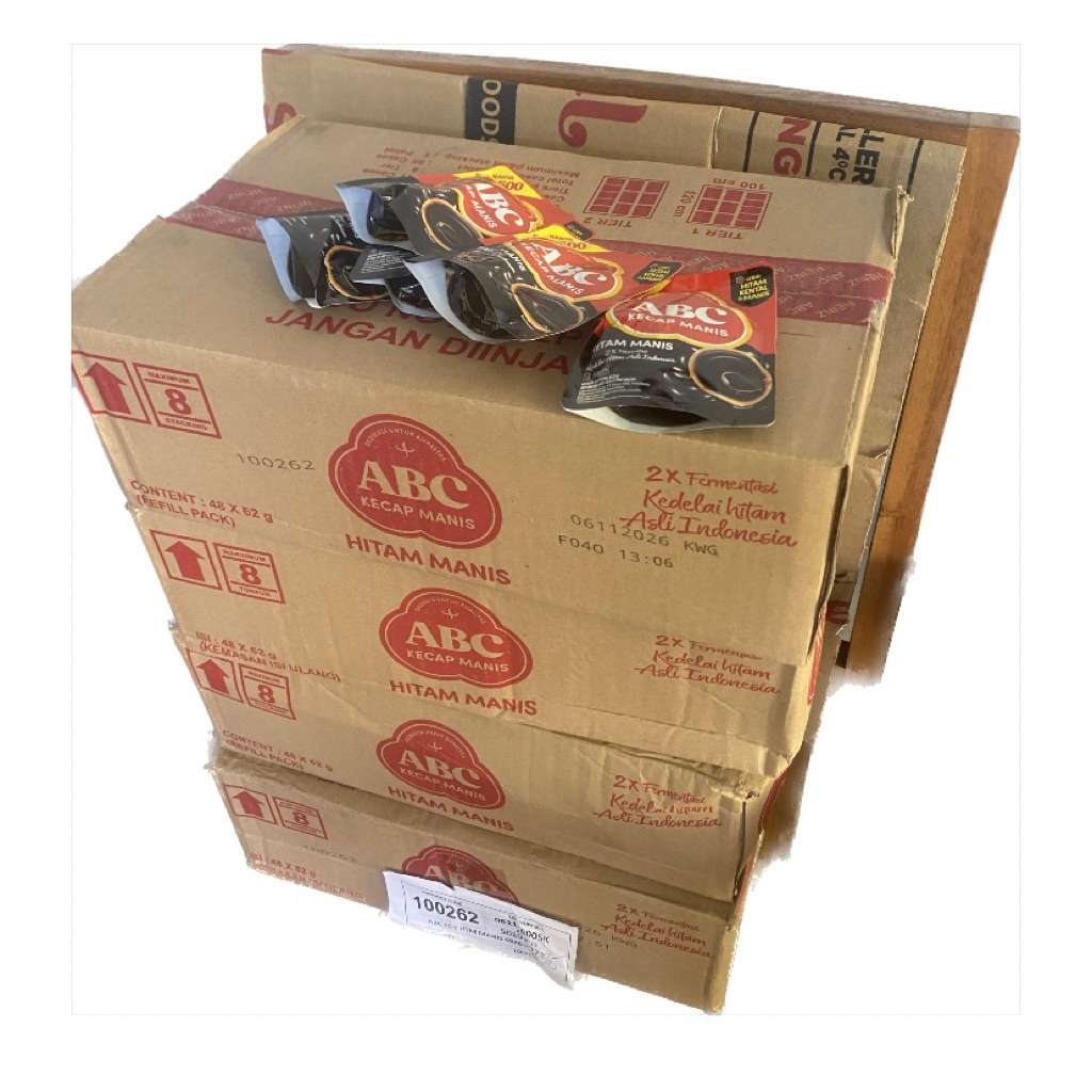 

Kecap Manis ABC Sachet 62g - 1 Karton Isi 48 pcs - Exp 07-11-2026