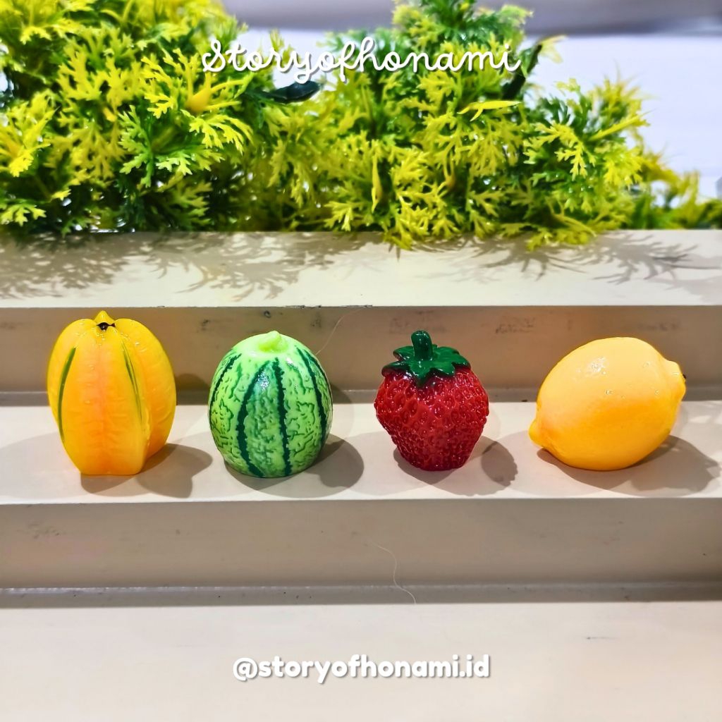 MINIATUR 1:12 BUAH BUAHAN V3 (2 - 3 cm) FRUIT MAKANAN FOOD DIY CHARM NENDOROID FIGMA SHF