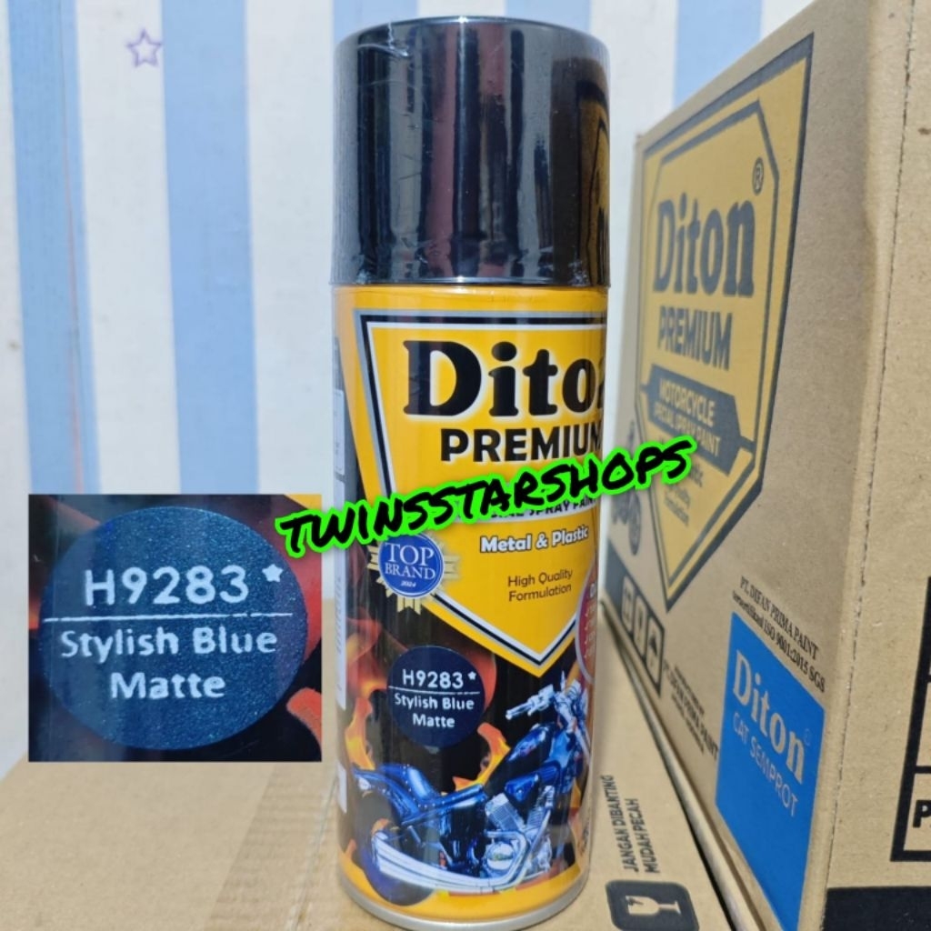 Pilok Pylox Cat Diton Premium Stylish Blue Matte 9283 Biru Doff Dop h9283 400cc Spray Paint