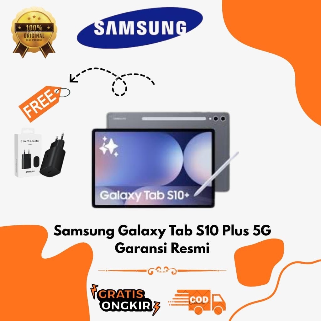 (SEIN) Samsung Galaxy Tab S10+ Plus 5G | Wifi 12GB/256GB Garansi Resmi Indonesia